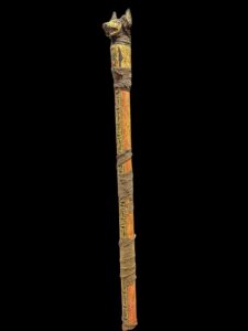 Sceptre staff, Head of Anubis Waz sceptre. Ancient Egyptian waz-scpetre - Image 6