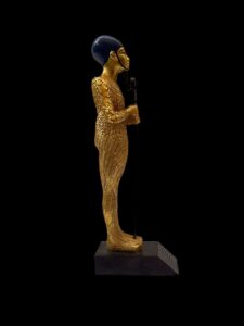 God Ptah Statue: Rose & Black Granite Egyptian Replica - Image 6