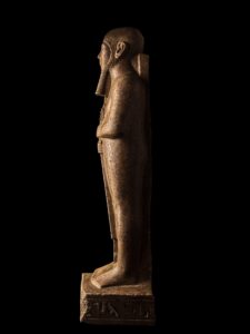 Handcrafted Rose & Black Granite God Ptah Statue: Egyptian Decor Replica - Image 6