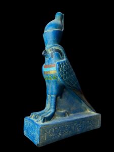 Basalt Stone Egyptian God Horus Falcon Statue - Image 6