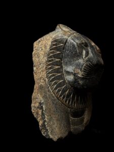 Hand Carved Granite Egyptian Goddess Sekhmet Statue - Image 6