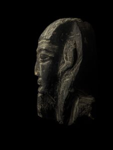 Hand carved Sculpture for King Akhenaton from Basalt Stone with Manifest Details - Image 6