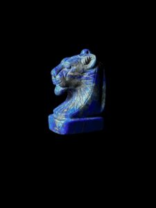 Hand-Carved Lapis Lazuli Sekhmet Pectoral Pendant - Image 6