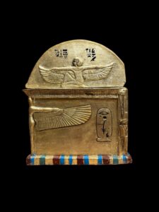 Goddess Nut Box: Egyptian Hathor, Hieroglyphics & Scarab Beetle - Image 6