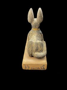 Handcrafted Wooden Anubis Statue: Egyptian God Sculpture - Image 6