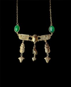 Egyptian Scarab Pendant Necklace: Ancient Style Pectoral - Image 6
