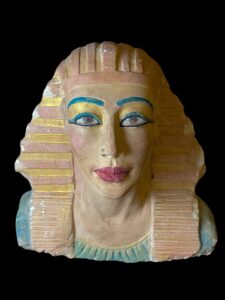 Large Stone Hatshepsut Head Statue: Egyptian Art Masterpiece - Image 6
