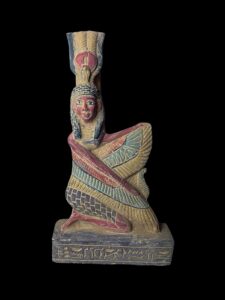 Vintage Goddess Isis statue, unique Isis goddess Statue. - Image 6