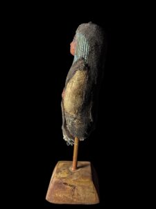 Egyptian vintage Ushabti, Shabti with Museum stand. Egyptian replica artifacts - Image 6