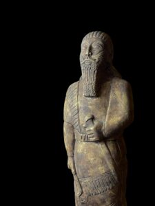 Mesopotamia art for Lamassu statue - Assyrian winged bull relief sculpture amulet - Image 6