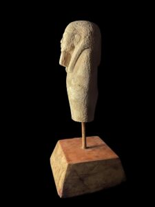 Egyptian vintage Ushabti, Shabti with Museum stand. Egyptian replica artifacts - Image 6
