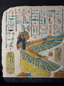 Goddess Hathor and Maat Relief: Egyptian Art - Image 6