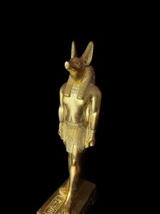Jackal God Anubis statue made in Egypt, Egyptian Anubis sculpture. - Image 6