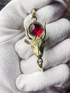 Handcrafted Goddess Hathor Bracelet: Egyptian Jewelry Gift - Image 6