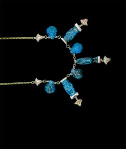 Egyptian God Pectoral Necklace: Sobek, Bes, Taweret, Lotus Flower - Image 6