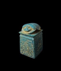 Egyptian Scarab Replica: Ancient Hieroglyphic Decor - Image 6