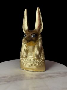 Jackal God Anubis statue made in Egypt, Egyptian Anubis sculpture. - Image 6