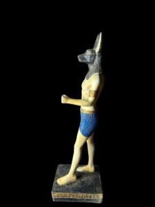 Basalt Stone Egyptian God Anubis Statue - Image 6