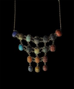 Egyptian Scarab Gemstone Pectoral Necklace: Ancient Style - Image 6