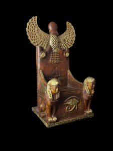 King Tutankhamun Throne: Eye of Horus, Winged Scarab & Nekhbet Symbol - Image 6