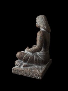 Handmade Seated Egyptian Scribe Statue: Ancient Decor - Image 6