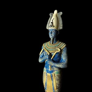 Basalt Egyptian God Osiris Statue: Unique Statuette - Image 6