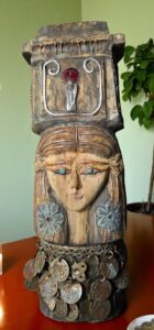 Manifest Handmade Goddess Hathor Statuette , Statue for the Egyptian Goddess Venus - Image 6