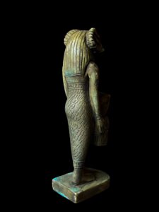 Manifest Handmade Goddess Hathor Statuette with God Khnum , Statue for the Egyptian Goddess Venus - Image 6