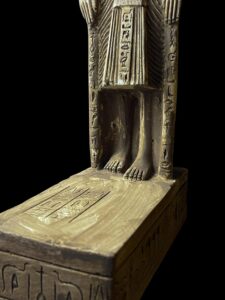 Stone Egyptian God Anubis Statue with King Tutankhamun - Image 6