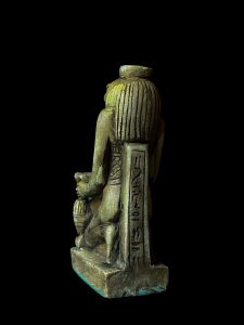 Handmade Egyptian Goddess Taweret Statue with Hathor Symbol - Image 6