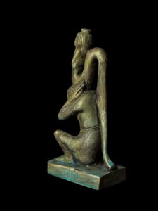 Manifest Handmade Goddess Hathor with cobra body Statuette , Statue for the Egyptian Goddess Venus - Image 6
