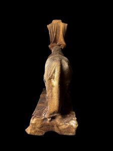 Goddess Hathor Statue with Amenhotep II: Egyptian Museum Replica - Image 6