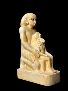 Vintage Ram God Khnum Statue: Egyptian High Priest Sculpture - Image 6