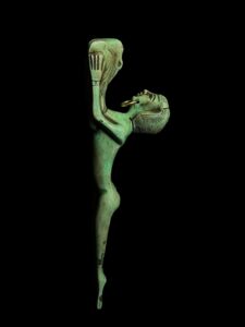 Egyptian Pharaoh statue from Stone, Museum replica artifact - Image 6