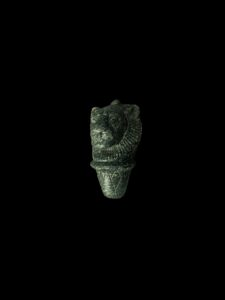 Hand-Carved Gemstone Sekhmet Pendant: Egyptian Lioness Goddess Amulet - Image 7