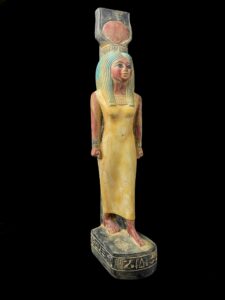 Handmade Goddess Hathor Statuette: Egyptian Decor - Image 7