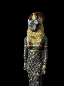 Granite Egyptian Goddess Sekhmet statue. - Image 7