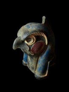 Basalt Horus Statue: Egyptian God of the Sky, Falcon Art - Image 7