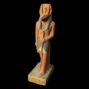 Jackal God Anubis statue made in Egypt, Egyptian Anubis sculpture. - Image 7