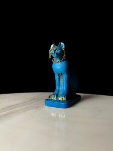 Porcelain Bastet Cat Statue: Ancient Egyptian Goddess Decor - Image 7