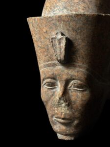 head of King Senusret III made of Rare stone - Image 7
