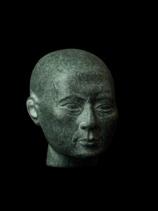 Pharaoh Psamtik Head statue made of Diorite stone. - Image 7