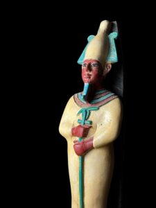Basalt Egyptian God Osiris Statue: Unique Osiris Statuette - Image 7