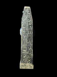 Basalt Egyptian God Osiris Statue: Natural Colors - Image 7
