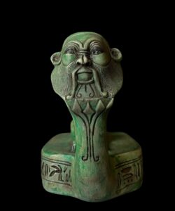 Egyptian Bastet Cat Statue with God Bes Face - Home Decor - Image 7