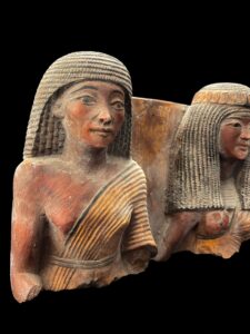 Rare Egyptian Queen and King Statue: Ancient Egypt Decor - Image 7