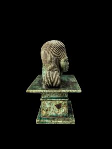 Handcarved Flamestone Egyptian Queen Statue Replica - Image 7