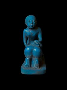 Ancient Egyptian medical scene statue from Egypt made of porcelain - Image 7