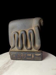 Divine Transformation statue, Handcrafted Cobra Goddess with the Head of Egyptian Goddess Isis for Ultimate Protection - Image 7