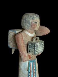 Egyptian Wooden Bearer Statuette Replica: Niankhpepi Tomb, 6th Dynasty - Image 7